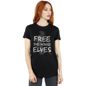 textil Mujer Camisetas manga larga Harry Potter Dobby Free The House Elves Negro