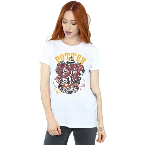 textil Mujer Camisetas manga larga Harry Potter Gryffindor Seeker Blanco