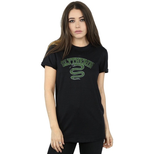 textil Mujer Camisetas manga larga Harry Potter Slytherin Sport Emblem Negro