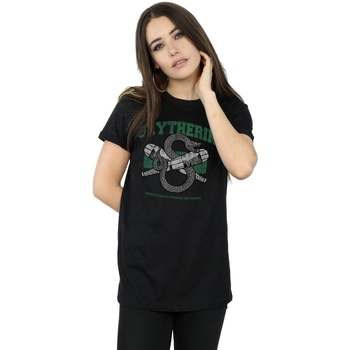 textil Mujer Camisetas manga larga Harry Potter Slytherin Quidditch Emblem Negro