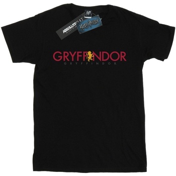 textil Mujer Camisetas manga larga Harry Potter Gryffindor Text Negro
