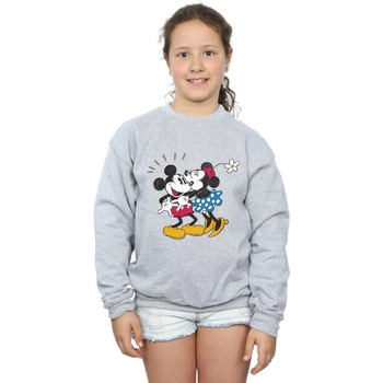 textil Niña Sudaderas Disney Mickey Mouse Mickey And Minnie Kiss Gris