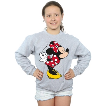 textil Niña Sudaderas Disney Minnie Mouse Split Kiss Gris