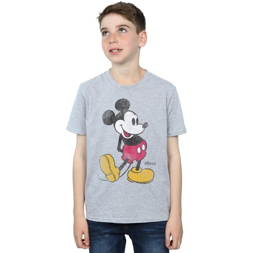 textil Niño Tops y Camisetas Disney Mickey Mouse Classic Kick Gris