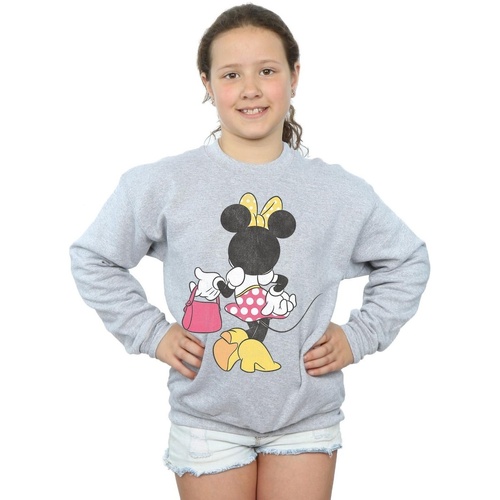 textil Niña Sudaderas Disney Minnie Mouse Back Pose Gris