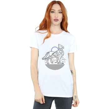 textil Mujer Camisetas manga larga Harry Potter Buckbeak Line Art Blanco
