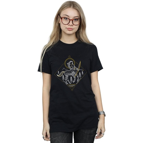 textil Mujer Camisetas manga larga Harry Potter Centaur Line Art Negro
