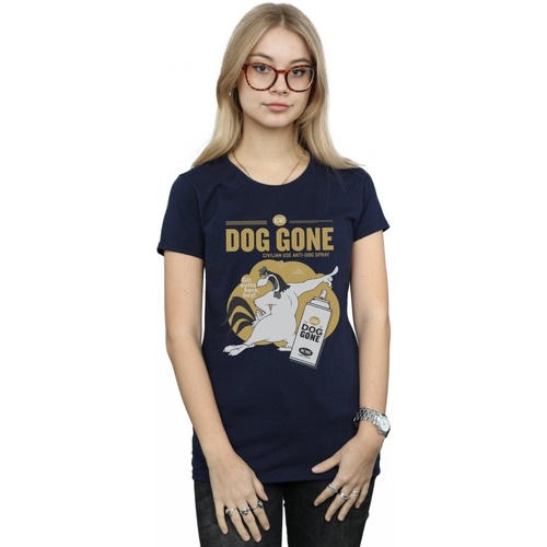textil Mujer Camisetas manga larga Dessins Animés Foghorn Leghorn Dog Gone Azul