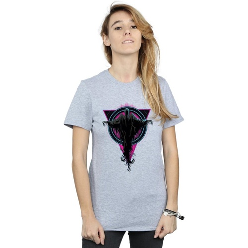 textil Mujer Camisetas manga larga Harry Potter Neon Dementors Gris