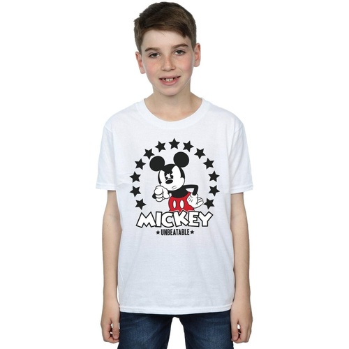 textil Niño Camisetas manga corta Disney Mickey Mouse Unbeatable Blanco