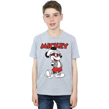 textil Niño Camisetas manga corta Disney Mickey Mouse Hipster Gris