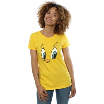 textil Mujer Camisetas manga larga Dessins Animés Tweety Pie Face Multicolor