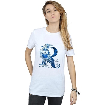 textil Mujer Camisetas manga larga Harry Potter Ravenclaw Raven Blanco