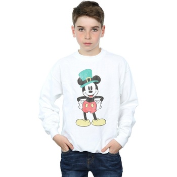 textil Niño Sudaderas Disney Mickey Mouse Leprechaun Hat Blanco