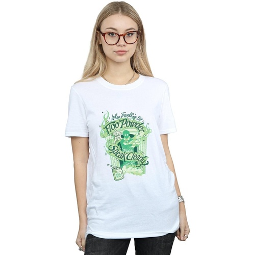 textil Mujer Camisetas manga larga Harry Potter Floo Powder Blanco