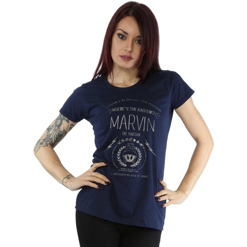 textil Mujer Camisetas manga larga Dessins Animés Marvin The Martian Where's The Kaboom Azul