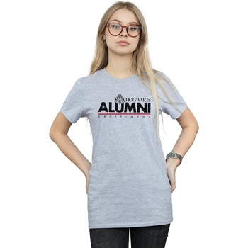 textil Mujer Camisetas manga larga Harry Potter Hogwarts Alumni Gryffindor Gris