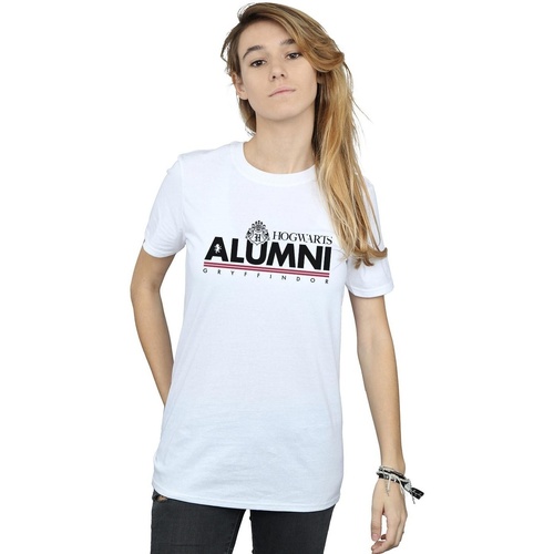 textil Mujer Camisetas manga larga Harry Potter Hogwarts Alumni Gryffindor Blanco