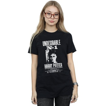 textil Mujer Camisetas manga larga Harry Potter Undesirable No. 1 Negro