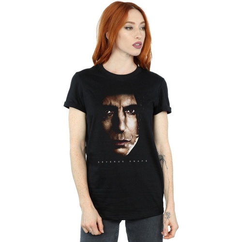textil Mujer Camisetas manga larga Harry Potter Severus Snape Portrait Negro