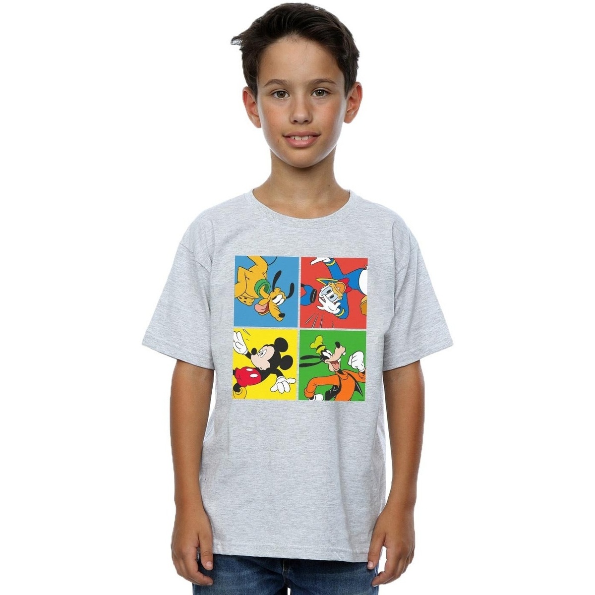 textil Niño Camisetas manga corta Disney Mickey Mouse Friends Gris