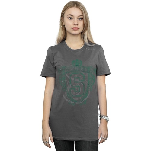 textil Mujer Camisetas manga larga Harry Potter Slytherin Serpent Crest Multicolor