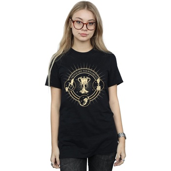 textil Mujer Camisetas manga larga Harry Potter Triwizard Seal Negro