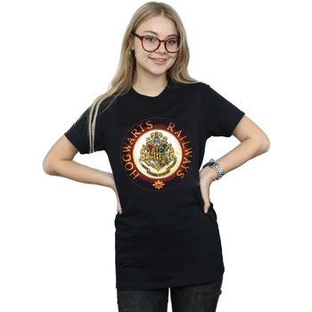 textil Mujer Camisetas manga larga Harry Potter Hogwarts Rail Negro