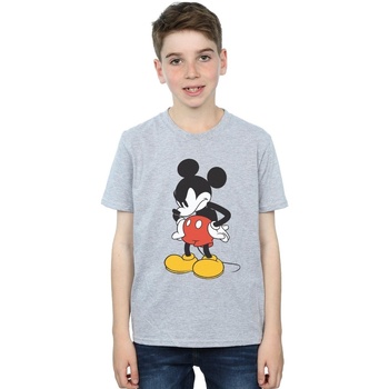 textil Niño Camisetas manga corta Disney Mickey Mouse Angry Look Down Gris