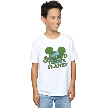 textil Niño Camisetas manga corta Disney Mickey Mouse Be Kind Blanco