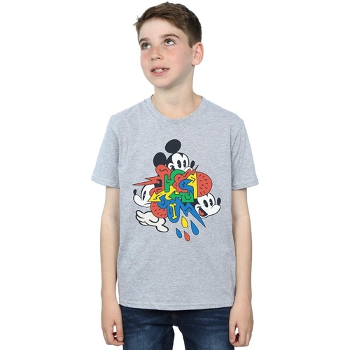 textil Niño Camisetas manga corta Disney Mickey Mouse Vintage Arrows Gris
