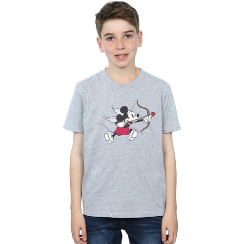 textil Niño Camisetas manga corta Disney Mickey Mouse Love Cherub Gris