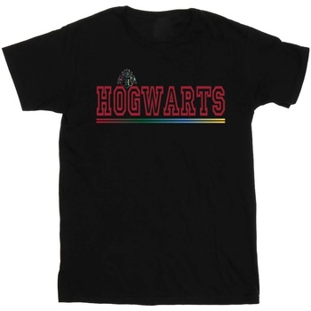 textil Mujer Camisetas manga larga Harry Potter Hogwarts Collegial Negro
