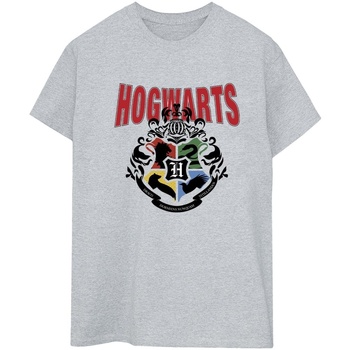 textil Mujer Camisetas manga larga Harry Potter Hogwarts Emblem Gris