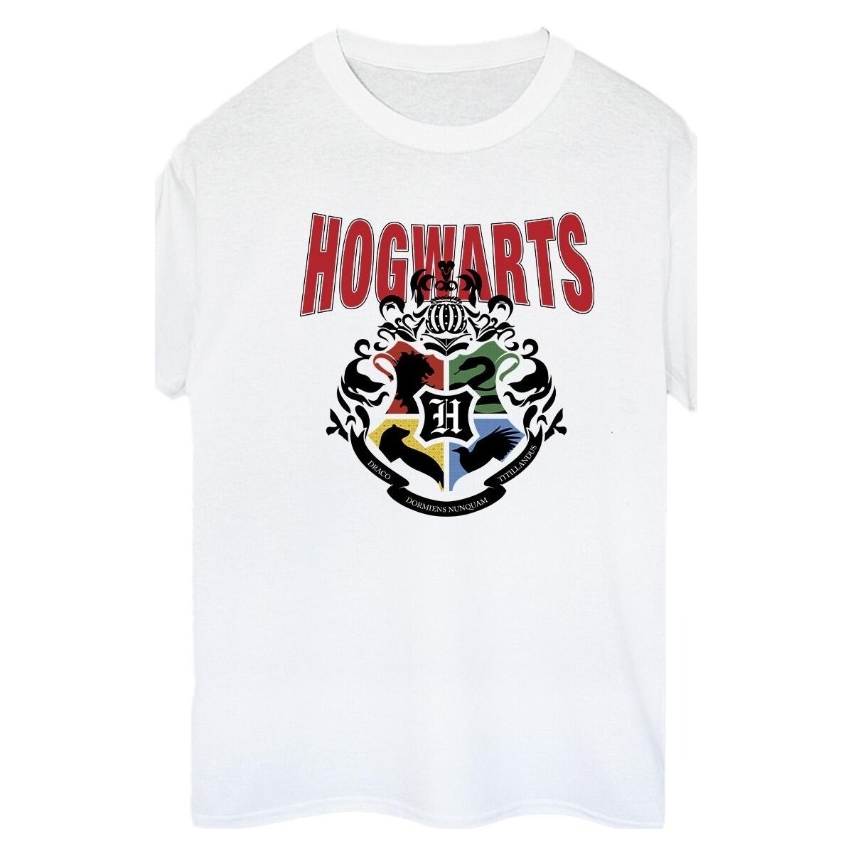 textil Mujer Camisetas manga larga Harry Potter Hogwarts Emblem Blanco