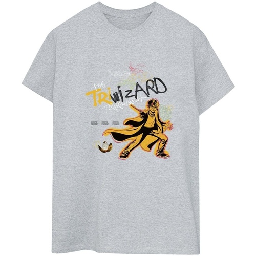 textil Mujer Camisetas manga larga Harry Potter Triwizard Poster Gris