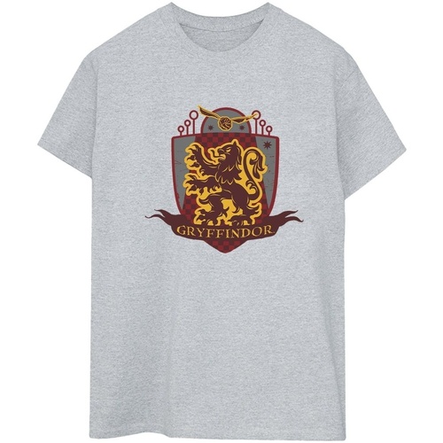textil Mujer Camisetas manga larga Harry Potter Gryffindor Chest Badge Gris