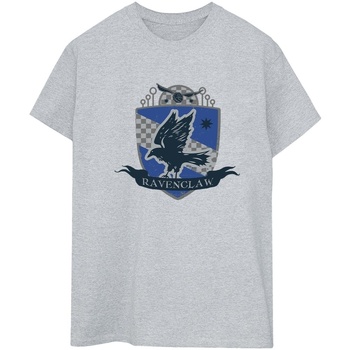 textil Mujer Camisetas manga larga Harry Potter Ravenclaw Chest Badge Gris