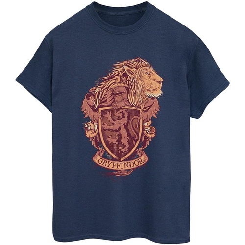 textil Mujer Camisetas manga larga Harry Potter Gryffindor Sketch Crest Azul