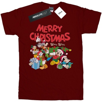 textil Niño Camisetas manga corta Disney Mickey And Friends Winter Wishes Multicolor