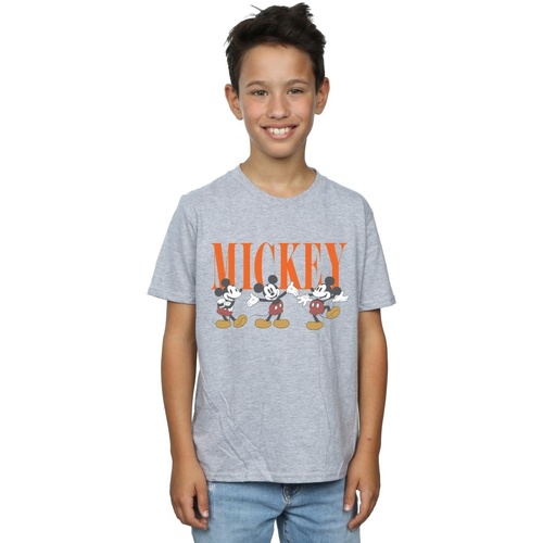 textil Niño Camisetas manga corta Disney Mickey Mouse Poses Gris