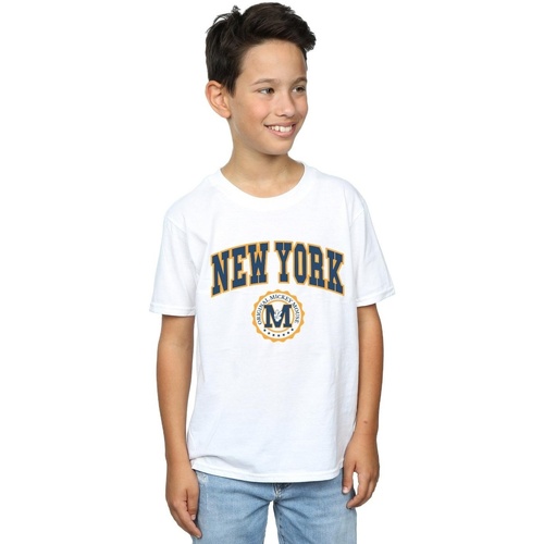 textil Niño Tops y Camisetas Disney Mickey Mouse New York Seal Blanco