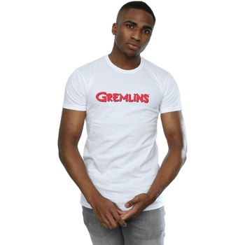 textil Hombre Camisetas manga larga Gremlins Text Logo Blanco