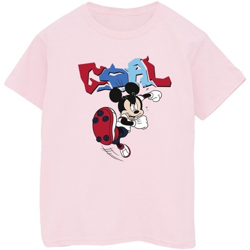 textil Niño Camisetas manga corta Disney Mickey Mouse Goal Striker Pose Rojo