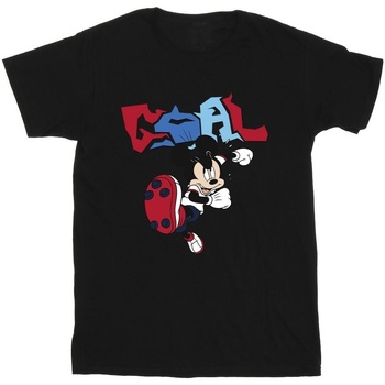 textil Niño Camisetas manga corta Disney Mickey Mouse Goal Striker Pose Negro