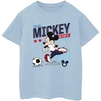 textil Niño Camisetas manga corta Disney Mickey Mouse Team Mickey Football Azul