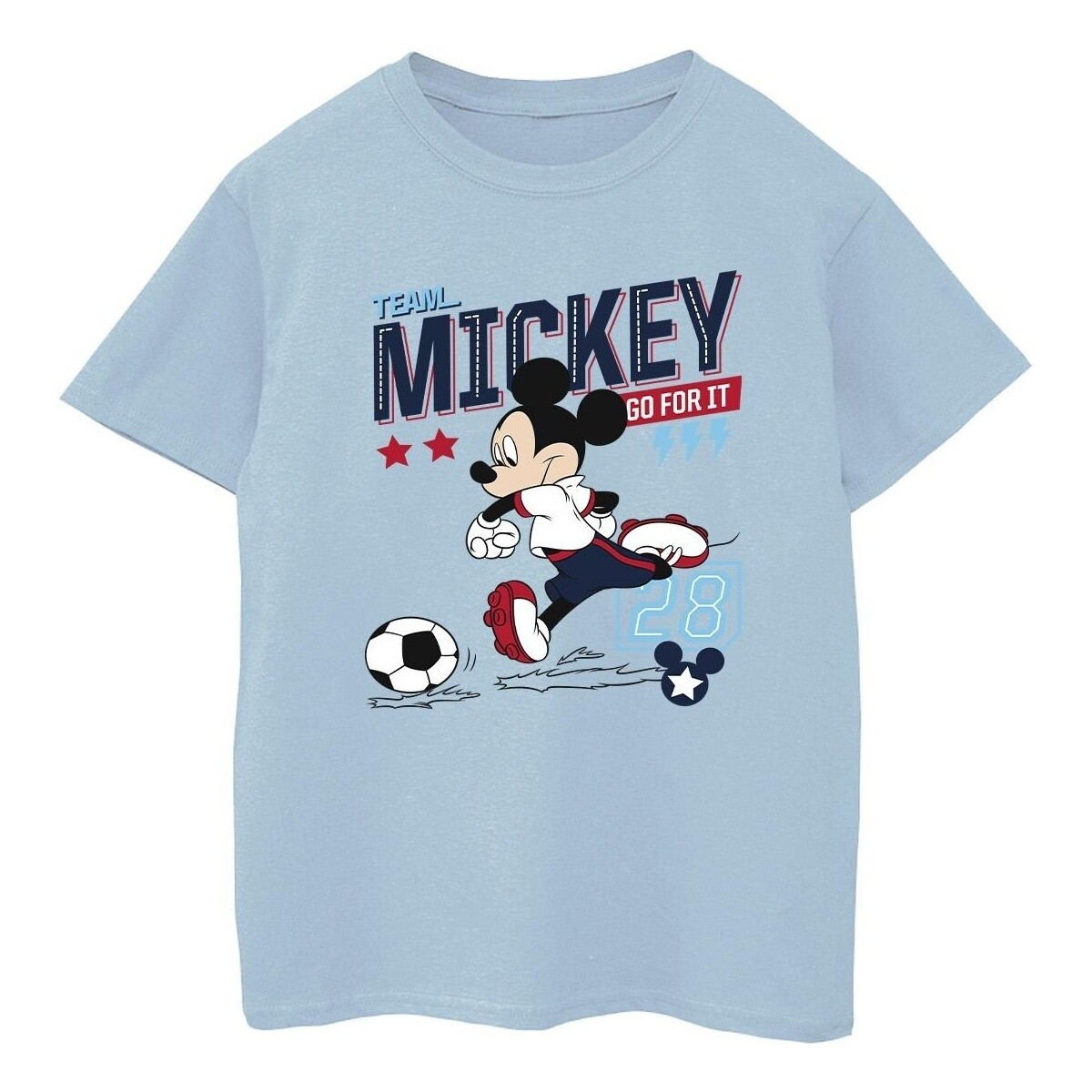 textil Niño Camisetas manga corta Disney Mickey Mouse Team Mickey Football Azul