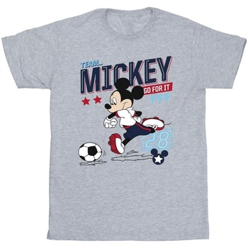 textil Niño Tops y Camisetas Disney Mickey Mouse Team Mickey Football Gris