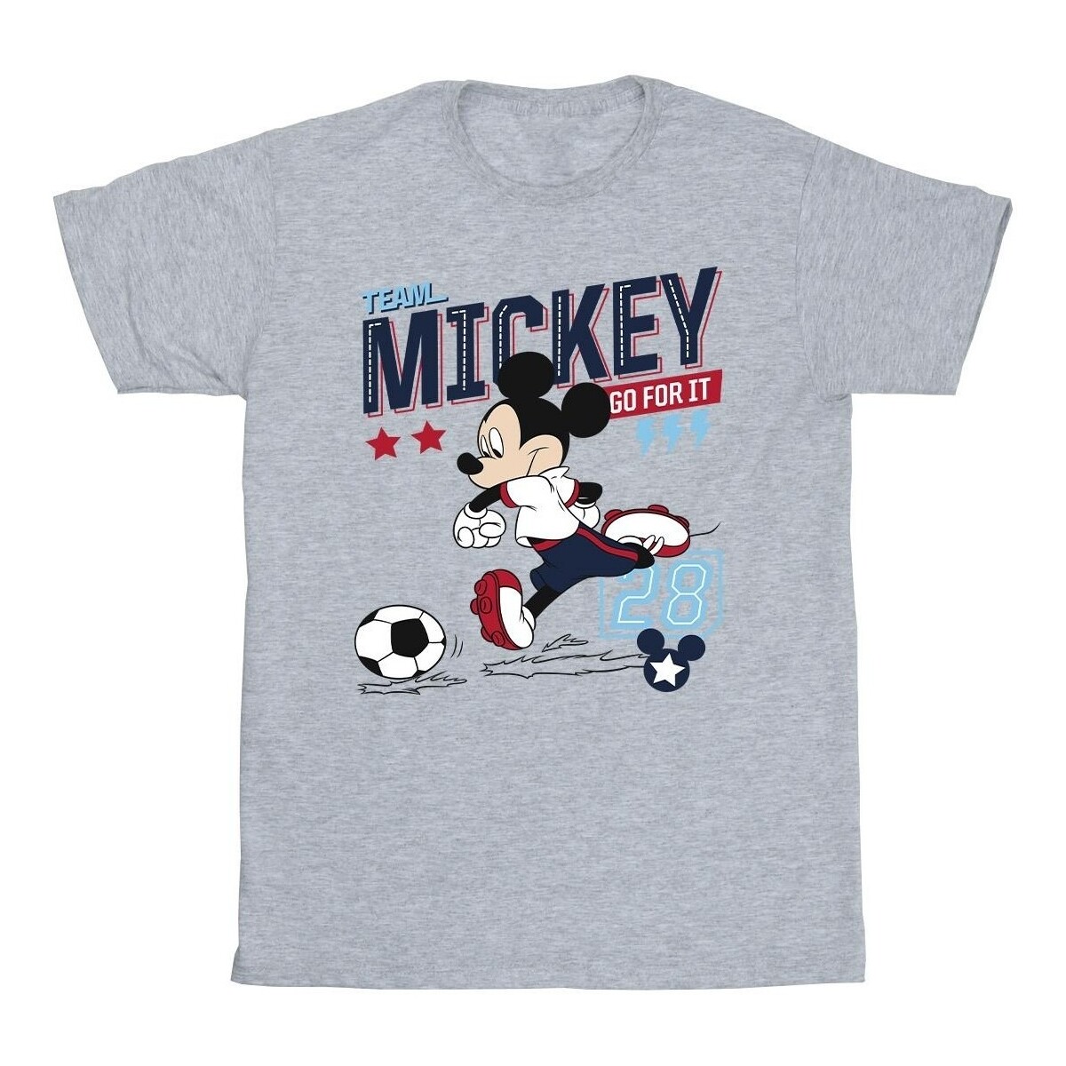 textil Niño Camisetas manga corta Disney Mickey Mouse Team Mickey Football Gris