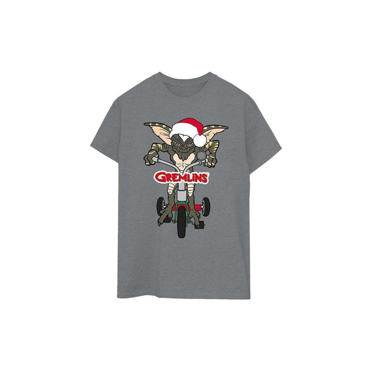 textil Hombre Camisetas manga larga Gremlins Bike Logo Gris